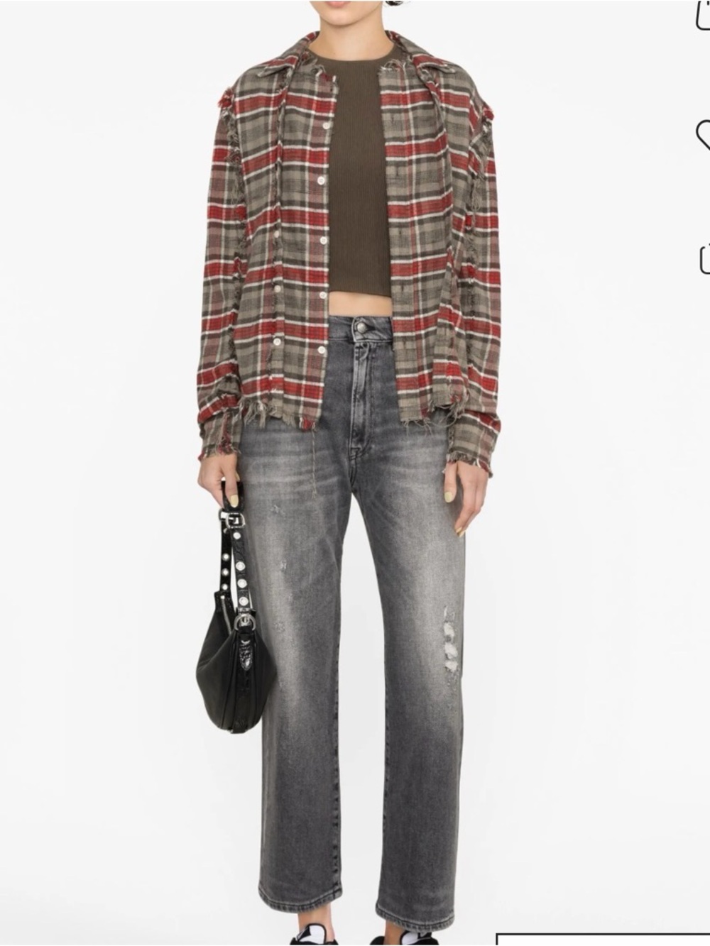 R13 Vintage Grey Boyfriend Jeans